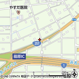 静岡県浜松市中央区篠原町20840周辺の地図