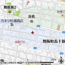 静岡県浜松市中央区舞阪町長十新田166周辺の地図