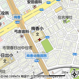 大阪市立梅香小学校周辺の地図
