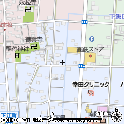 静岡県浜松市中央区下江町392周辺の地図