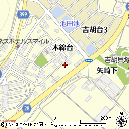 愛知県田原市吉胡町木綿台124周辺の地図