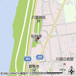 静岡県磐田市川袋221-6周辺の地図
