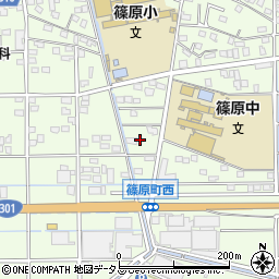 静岡県浜松市中央区篠原町20151周辺の地図