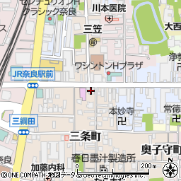 セブンイレブン奈良三条町店周辺の地図