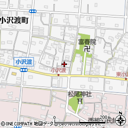 静岡県浜松市中央区小沢渡町580周辺の地図