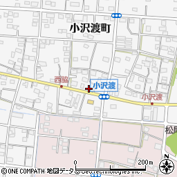 静岡県浜松市中央区小沢渡町551周辺の地図
