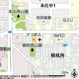 大阪府東大阪市横枕西12-28周辺の地図