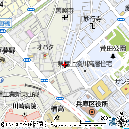 兵庫県神戸市兵庫区荒田町4丁目28-6周辺の地図