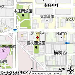 テンポス　東大阪店周辺の地図