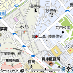 兵庫県神戸市兵庫区荒田町4丁目28-2周辺の地図