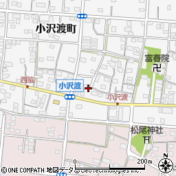 静岡県浜松市中央区小沢渡町566周辺の地図
