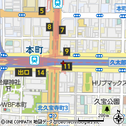 炭火焼きヤマちゃん　本町店周辺の地図