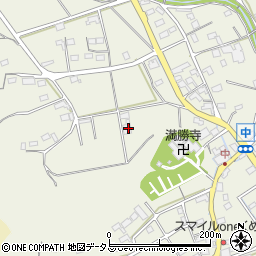 静岡県掛川市中周辺の地図
