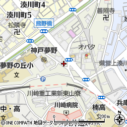 兵庫県神戸市兵庫区東山町周辺の地図