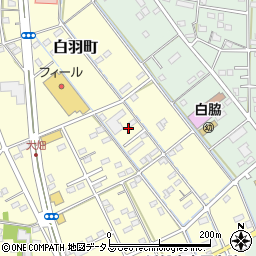 静岡県浜松市中央区白羽町541周辺の地図