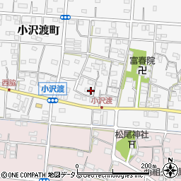 静岡県浜松市中央区小沢渡町572周辺の地図