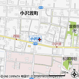 静岡県浜松市中央区小沢渡町558周辺の地図