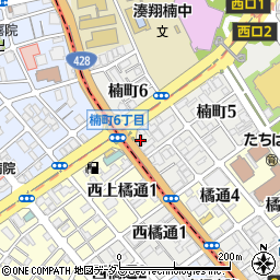 阪神測建周辺の地図