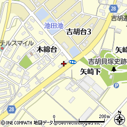 愛知県田原市吉胡町木綿台129周辺の地図