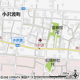 静岡県浜松市中央区小沢渡町578周辺の地図