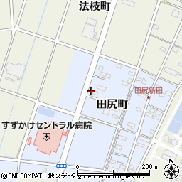 静岡県浜松市中央区田尻町95周辺の地図