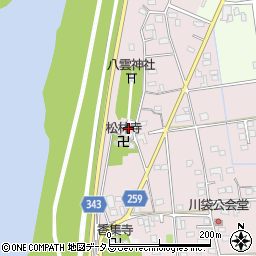 静岡県磐田市川袋221-5周辺の地図