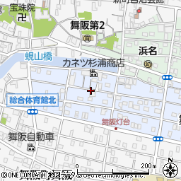 静岡県浜松市中央区舞阪町長十新田周辺の地図
