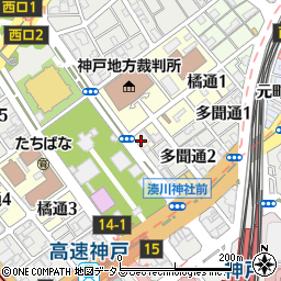 プレサンス神戸裁判所前周辺の地図