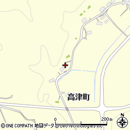 島根県益田市高津町95周辺の地図