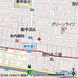 ＫＴＦ東中浜パーク駐車場周辺の地図