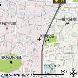 フリーディオ石切周辺の地図