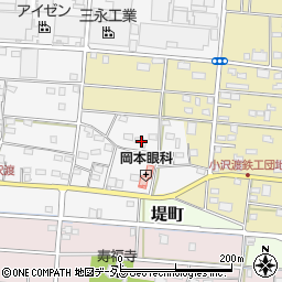 静岡県浜松市中央区小沢渡町664周辺の地図