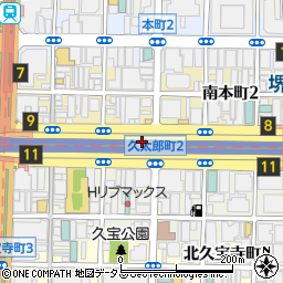 ティアモ大阪店周辺の地図