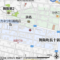 静岡県浜松市中央区舞阪町長十新田165周辺の地図