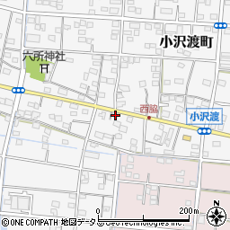 静岡県浜松市中央区小沢渡町836周辺の地図