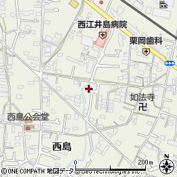 兵庫県明石市大久保町西島周辺の地図