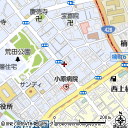 兵庫県神戸市兵庫区荒田町1丁目7-11周辺の地図