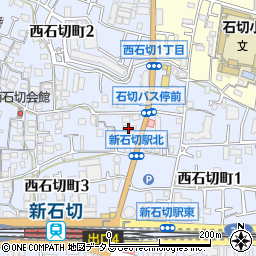京都銀行新石切支店周辺の地図