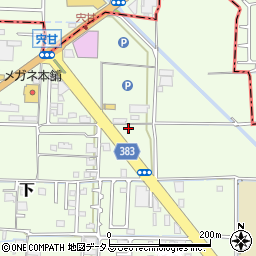 岡山県岡山市中区下376周辺の地図