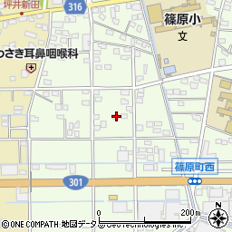 静岡県浜松市中央区篠原町20083周辺の地図
