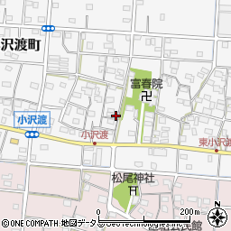 静岡県浜松市中央区小沢渡町500周辺の地図