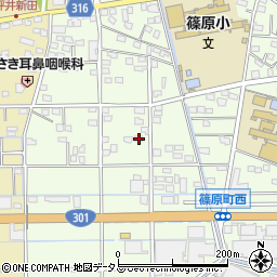 静岡県浜松市中央区篠原町20084周辺の地図