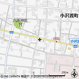 静岡県浜松市中央区小沢渡町1466周辺の地図