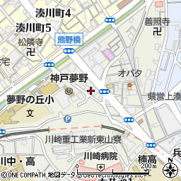 兵庫県神戸市兵庫区東山町4丁目16-1周辺の地図