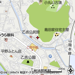 島根県益田市乙吉町389周辺の地図