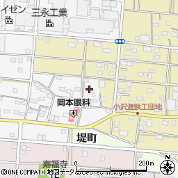 静岡県浜松市中央区小沢渡町672周辺の地図