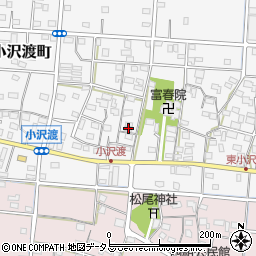 静岡県浜松市中央区小沢渡町501周辺の地図