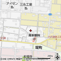 静岡県浜松市中央区小沢渡町663周辺の地図