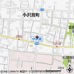 静岡県浜松市中央区小沢渡町556周辺の地図