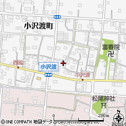 静岡県浜松市中央区小沢渡町565周辺の地図